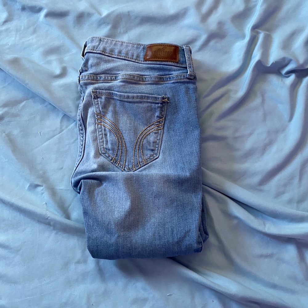 Light-washed Low-rise super skinny jeans